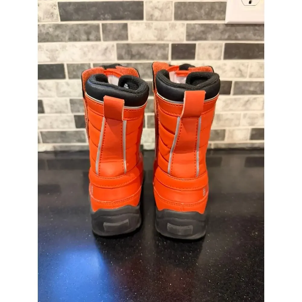 Lands' End Orange Snow Boots Kids Size 10M